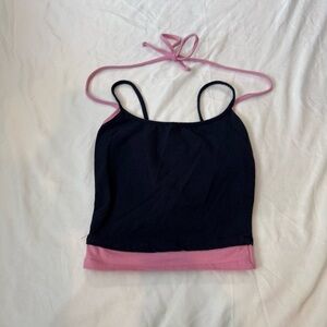 Tilly's Navy Blue Cotton Blend Top